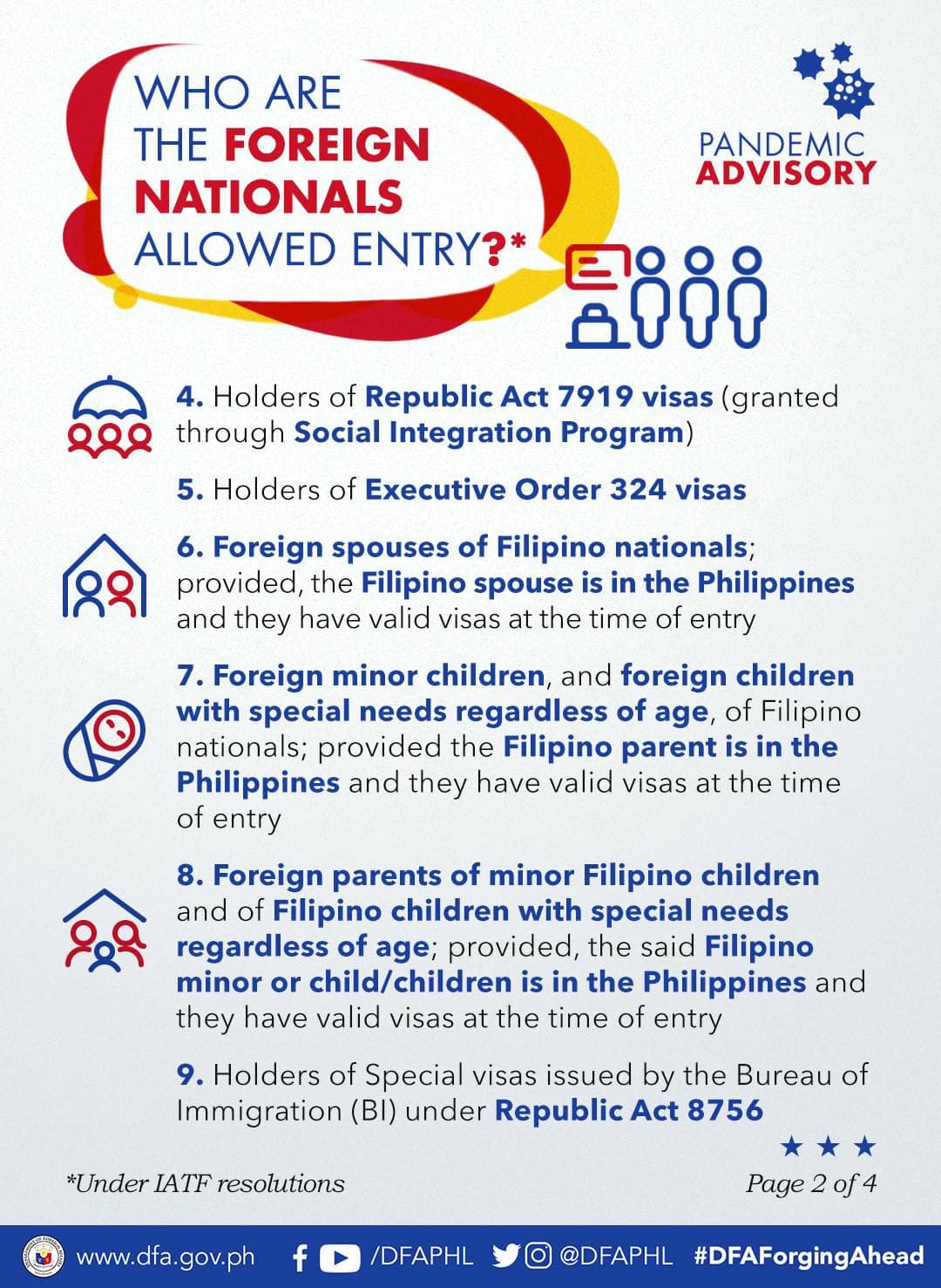 Advisory on Foreign Nationals Allowed to Enter PH2