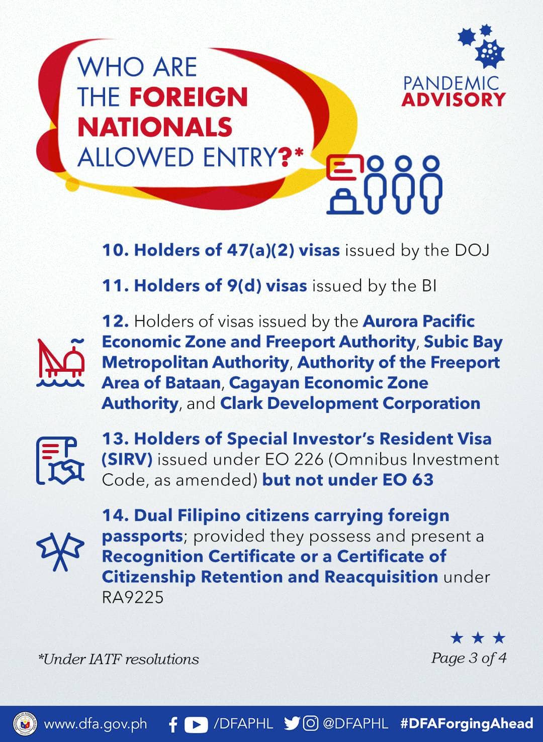 Advisory on Foreign Nationals Allowed to Enter PH3