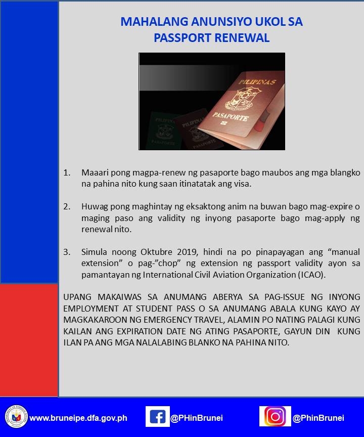 Consular Advisory re Passport Issues